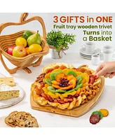 Bonnie & Pop Snack Attack Dried Fruit & Nut Gift Tray & Basket