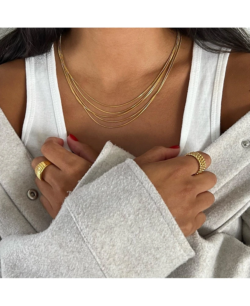 Ellie Vail Justine Layered Chain Necklace