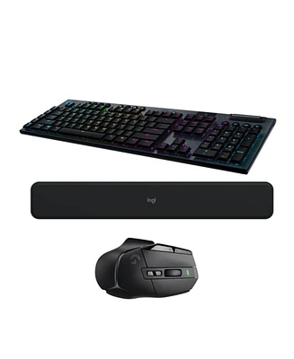 Logitech G G915 Lightspeed Rgb Mechanical Gaming Keyboard with Mouse, and Palm Rest