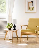 Simple Designs 17.25" Tall Polyresin Decorative Chess Horse Shaped Bedside Table Desk Lamp with White Tapered Fabric Shade