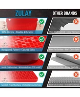 Zulay Kitchen 4 Pack Non-Slip Silicone Trivet Mat Set