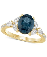 London Blue Topaz (2 ct. t.w.) & Diamond (7/8 Bridal Set 14k Gold