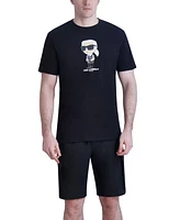 Karl Lagerfeld Paris Men's With Bomber Logo Graphic T-Shirt