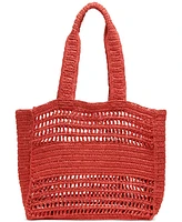 Karl Lagerfeld Paris Antibes Woven Straw Large Tote