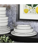 Gibson Home Oslo 16 Piece Dinnerware Set, Service for 4