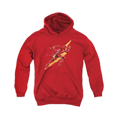 Justice League Movie Youth Flash Forward Pull Over Hoodie / Hooded Sweatshirt