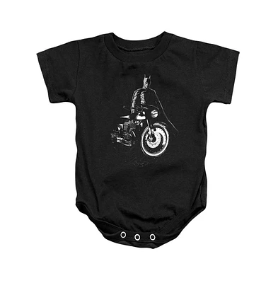 Batman Baby Girls The His Motorcycle Snapsuit