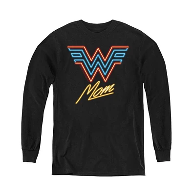 Wonder Woman Boys 84 Youth Mom Neon Long Sleeve Sweatshirt