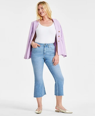 On 34th Women's High-Rise Cropped Flare Jeans, Created for Macy's