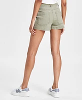 Indigo Rein Juniors' High-Rise Utility-Pocket Shorts