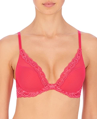 Natori Women's Feathers Lace Contour Underwire Plunge Bra 730023