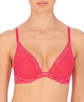 Natori Women's Feathers Lace Contour Underwire Plunge Bra 730023