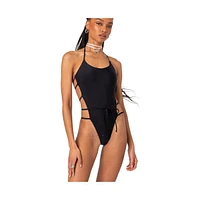 Edikted Women's Strappy One Piece Swimsuit