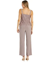 R & M Richards Women's 3-Pc. Lace Jacket, Tank Top Pants Set