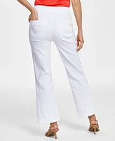 I.n.c. International Concepts Women's High-Rise Tab-Waist Kick Flare Jeans, Created for Macy's