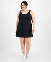 Id Ideology Plus Solid Performance Dress, Created for Macy's