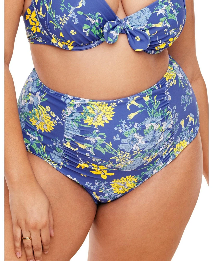 Adore Me Plus Shelby Swimwear High-Waist Bikini Bottom