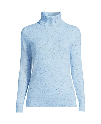 Lands' End Women's Cashmere Turtleneck Sweater