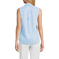 Lands' End Women's Petite No Iron Sleeveless Shirt