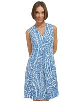 Tommy Hilfiger Women's Printed Fit & Flare Dress