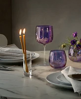 Lsa International Aurora Wine Glass 15oz Polar Violet x 4