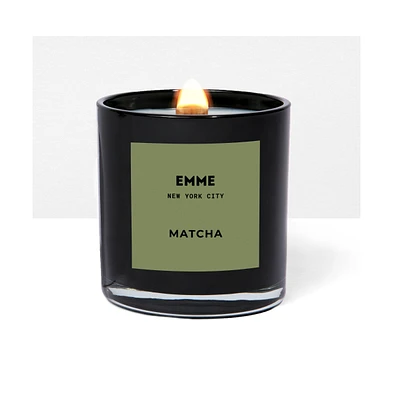 Emme nyc Natural Soy Matcha Scented Candle Jar, 10 oz