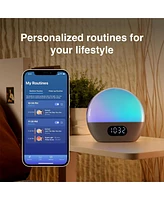 WiiM Wake-up Light All-in-One Sunrise Alarm Clock, Sound Machine, & Music Streamer