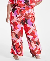 Nina Parker Trendy Plus Wide-Leg Pants, Created for Macy's