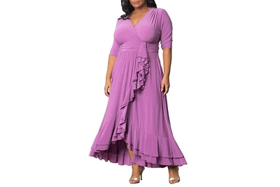 Kiyonna Plus Veronica Ruffled Evening Gown