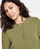 Anne Klein Women's Twill Bomber Jacket