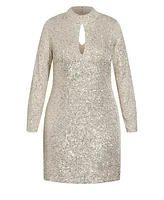 City Chic Plus Glowing Mini Dress
