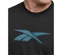 Reebok Men's Vector Performance Short Sleeve Logo Graphic T-Shirt