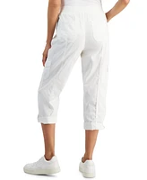 Style & Co Women's Twill Cuffed Pull-On Cargo Pants, Created for Macy's