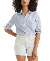 Levi's The Classic Cotton Box-Pleat-Back Long-Sleeve Shirt