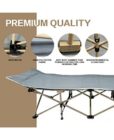 Folding Camping Cot with Removable Cotton Mattress for Office, Home and Beach, 450 lbs