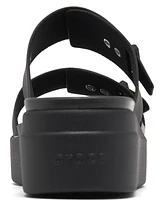 Crocs Women's Brooklyn Low Wedge Sandals from Finish Line