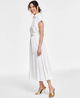 I.n.c. International Concepts Women's Pleat Midi Dress, Created for Macy's