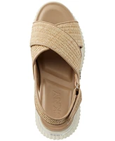 Dkny Malai Woven Crisscross Slingback Platform Sandals