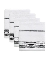 Nicole Miller Sydney 4-Pc. Washcloths, 13" x 13"