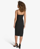 Siena Women's Embellished-Strap Midi A-Line Dress
