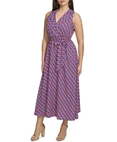 kensie Women's Floral-Print Midi Dress