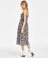 Lucky Brand Women's Button-Front Slip Dress