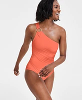 Michael Michael Kors Embellished One-Shoulder Underwire One-Piece Swimsuit