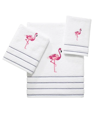 Izod Flamingo Ticking Stripe 3-Pc. Towel Set