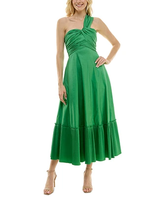 Taylor Women's Ruched One-Shoulder Gown