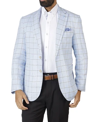 Tailorbyrd Men's Textured Windowpane Sportcoat