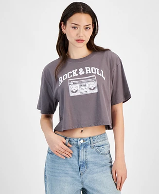 Self Esteem Juniors' Rock & Roll Graphic-Print Tee