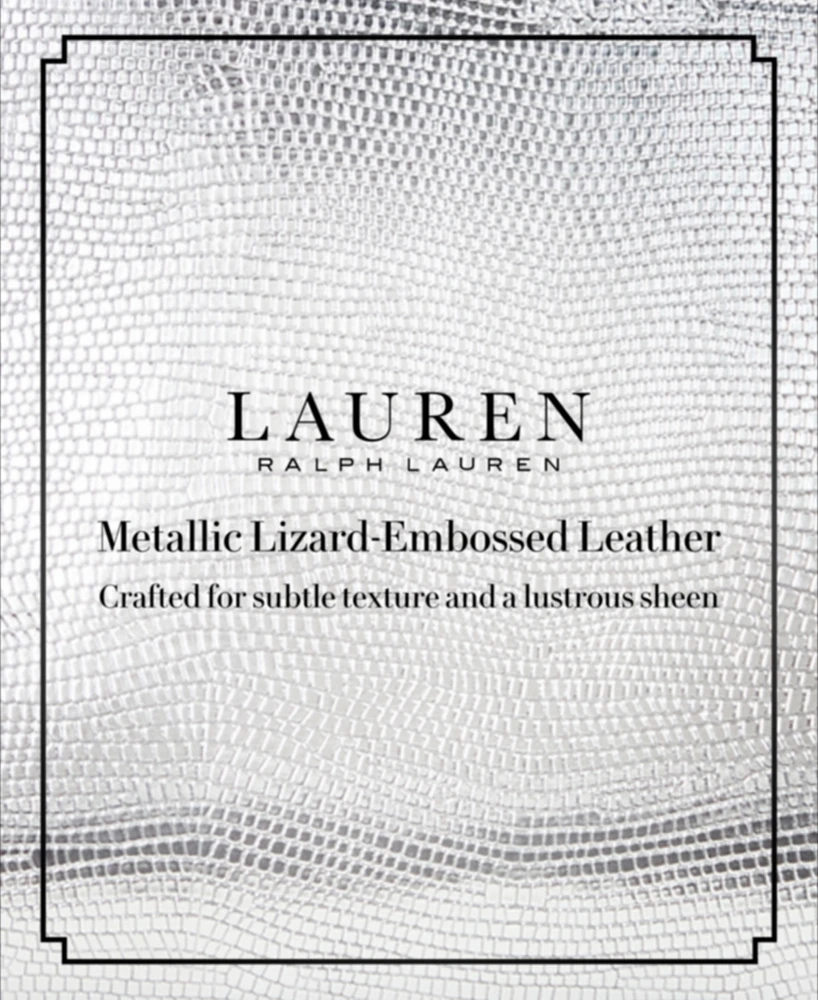 Lauren Ralph Lauren Lizard Embossed Leather Small Farrah Satchel