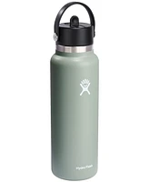 Hydro Flask 40-Oz Wide-Mouth Flex Straw Stainless Steel Bottle