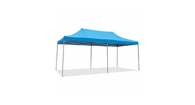 Slickblue 10' x 20' Carport Tent Pop Up Wedding Tent Folding Shelter Canopy-Blue